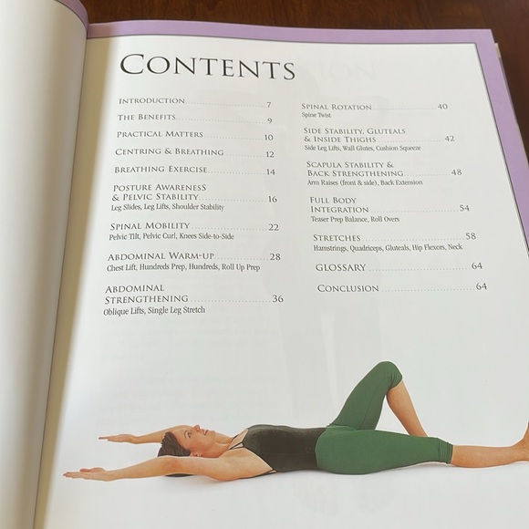 Pilates Three in One Book Hardcover three complete workout program illustrated - Picture 9 of 10